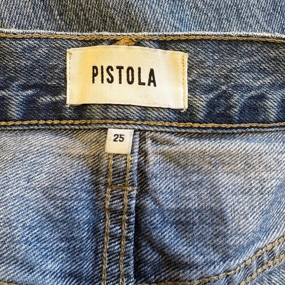 Pistola Cassie Super High Rise Straight Jeans in Play Day - Distressed 25 - Picture 14 of 16